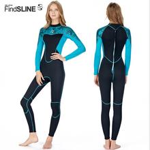 One-piece Women Wetsuit Keep Warm Wetsuits High-elastic 2mm Neoprene Slim Long Sleeved Scuba Diving Suit Snorkeling Swimsuit 2024 - buy cheap