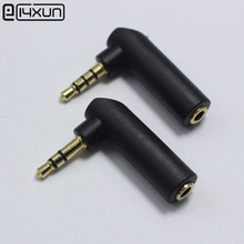 1Pcs 3.5mm 3Pole 4Pole Male Plug to Female jack 3.5 Right Angle Audio Stereo Plug Adapter Gold Plated Connector 2024 - buy cheap