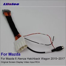 Liislee For Mazda 6 For Mazda6 Atenza Hatchback Wagon 2015~2017 Rear Camera Original Video Input Switch RCA Adapter Wire Cable 2024 - buy cheap