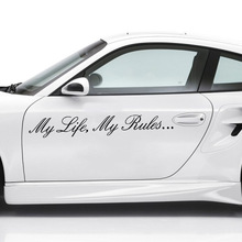 Funny stickers for cars vinyl car wrap for auto or car styling my life,my rules sticker decal in black or silver 2024 - buy cheap