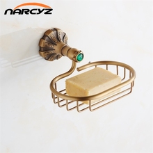 Wall Mounted Free Shipping Carving Solid Brass Soap Basket Soap Dish Holder,Soap Box Bathroom Accessories Decorative 9078K 2024 - buy cheap