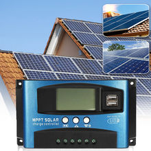 Painel solar automático de células solares 40-100a mppt, 12v/24v, lcd, controlador de carga, foco automático, rastreamento, 10a/20a/30a, 12v/24v, imperdível 2024 - compre barato