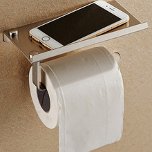 1Pc Bathroom Roll Towel Tissue Paper Holder Stainless Steel Phone Shelf Rack Bathroom Product Tissue Boxes Organizer 2024 - buy cheap