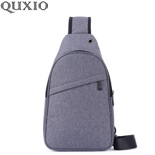 Bolso de pecho de tela Oxford para hombre, bandolera de hombro, informal, deportivo, con cadena, CZ09 2024 - compra barato