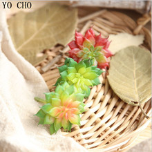 YO CHO 5PCS High-end Vivid Artificial Plants Real Touch Landscape Succulent Plants Rare Lotus Flowers For Home Garden DIY Decor 2024 - buy cheap