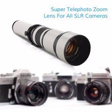Lightdow 650-1300mm F8.0-F16 superteleobjetivo ENFOQUE DE Zoom Manual + T2-AI para Canon Nikon Sony Pentax DSLR Cámara 2024 - compra barato