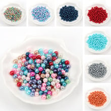 25 colors 50-500pcs 6/8/10mm Round Imitation ABS Pearl Beads For Craft Scrapbook Decoration DIY Sewing Craft Supplies 2024 - buy cheap