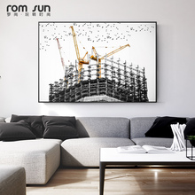 Abstract black and white view Canvas Modern Painting Poster Print For Living Room Aisle Entrance Fashion buildings Wall Decor 2024 - buy cheap