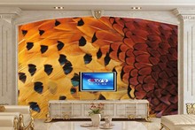 Papel tapiz de Grandes murales 3d personalizado, textura de plumas, papel de pared moderno, sala de estar, sofá, pared de TV, dormitorio, murales 3d 2024 - compra barato