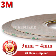 Strong 3M Mixed 3mm+4mm*55M 9495LE 300LSE Double Sided Clear Sticky Tape for Cell Phone Display LCD Screen Frame Digitizer Bond 2024 - buy cheap