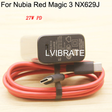 Original For Nubia Red Magic 3 NX629j USB Dual Type-C 27W PD3.0 Fast Charging Charger Cable USB-C Cabel Red Magic3 2024 - buy cheap