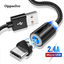 Oppselve Magnetic Micro USB Cable For Samsung Xiaomi 2A Fast Charge Magnet Data USB Charging Cable Wire Cord Mobile Phone Cables 2024 - buy cheap