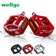 Wellgo MTB Pedals 2 Sealed Bearings Bicycle Pedals for bmx Road Mountain Bike Pedals Wide Magnesium Alloy Cycling Pedals MG-1 2024 - buy cheap