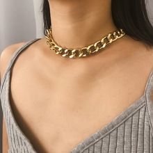 Punk Chunky Heavy Thick Chain Choker Necklace for Women Vintage Statement Geometric Chocker Collar Fashion Party Jewelry XR2093 2024 - buy cheap