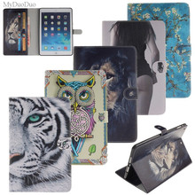 Para mini iPad 1 2 3 Caso Sexy Tigre Leão estilo PU Couro Flip Case Para iPad mini2 mini3 7.9 "inteligente Tablet Stand Com Slots de Cartão 2024 - compre barato