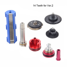 16:1 High Speed Gear 14 15 Teeth Piston Spring Guide Cylinder Piston Head Nozzle Tune-Up Set For Ar15 M4 AK Series Airsoft AEG 2024 - buy cheap