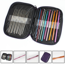 22Pcs Set Multi-colour Aluminum Crochet Hooks Needles Knit Weave Craft Yarn Sewing Tools Crochet Hooks Knitting Needles 2024 - buy cheap