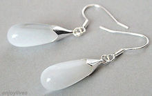 Attractive White Opal Drop Dangle 925 Sterling Silver Hook Earrings 2024 - buy cheap