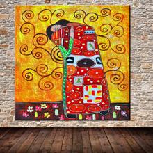 Pintura al óleo de Gustav Klimt, pinturas de Arte Moderno de alta calidad, arte abstracto para pared, decoración del hogar, 100%, pintado a mano, Envío Gratis 2024 - compra barato