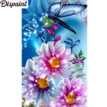 Dispaint Completo Quadrado/Rodada Broca 5D DIY Pintura Diamante "Flor borboleta" Bordado Ponto Cruz 3D Decoração Da Sua Casa a10724 2024 - compre barato