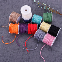 10M Colorful Hemp Rope 2mm Thickness Round Decorative Clothes Tags Children DIY Accessory Craft Rope #259337 2024 - buy cheap