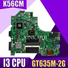 Xinkaidi-placa mãe para computador portátil, k56cm, k56cb, k56c, s550cm, s550c, placa principal original, teste de cpu 2024 - compre barato