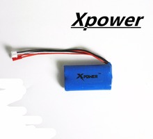 Bateria de 7.4 v 1500mah 18650 xpower li-po, bateria lipo para dh9053 9101 mjx f45 9118 rc, peças para helicóptero 2024 - compre barato