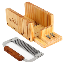 Nicole набор инструментов для нарезки мыла, регулируемый деревянный нож для хлеба и волнистый нож из нержавеющей стали 2024 - купить недорого