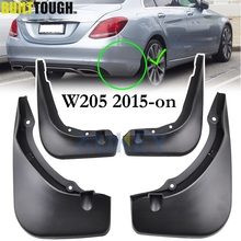 Car Mudflaps For Benz C-Class W205 2015 2016 2017 Mud Flaps Splash Guards Mudguards Flap Front Rear Fender Protector 2018 2019 2024 - buy cheap