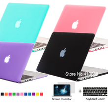 Capa fosca de cristal para macbook, apple air pro retina 11 12 13 15 touchbar, bolsa para laptop, para mac book 11.6 13.3, 15.6 polegadas 2024 - compre barato
