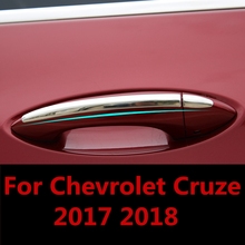 Forma del coche protector para manija de puerta exterior para marco de hueco de puerta pegatina embellecedora, accesorios de tazón de la puerta de decoración para Chevrolet Cruze 2017, 2018 2024 - compra barato