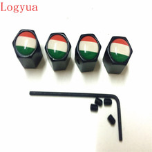 4pcs/lot  Anti-theft Style Italy Flag Logo Car Wheel Tire Valve Cap Tyre Dust Caps For Mitsubishi Skoda Chevrolet 2024 - buy cheap