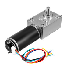 UXCELL-Motor de bloqueo automático sin aleta con codificador y Cable, Motor de reducción de velocidad de alto par, 24V DC 74RPM, 25Kg.cm, 1 unidad 2024 - compra barato