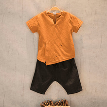 Nova Roupa de Crianças Menino Camisas E Shorts 2-8 9ST030 de idade As Crianças Agasalho Crianças Roupas de Verão 2024 - compre barato