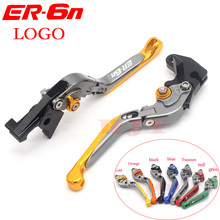 Laser Marking Motorcycles CNC Folding CNC Retractable Adjustable Brake Clutch Lever for Kawasaki ER-6N ER6N  LOGO ERI6N 2024 - buy cheap