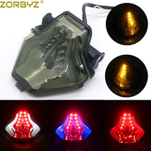 Zorbyz setas de freio e traseiro com led para motocicleta yamaha, luz integrada, para modelos yzf, r25, r3 2024 - compre barato