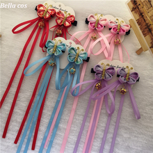 Novidade faça você mesmo acessórios japoneses kimono borboleta acessórios para cabelo mulheres girlsakura grampo capilar fascinator rosa/azul/vermelho 2024 - compre barato