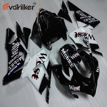 Motorcycle Fairing for ZX10R 2004 2005  black white ZX 10R 04 05 ABS plastic Motorcycle cowl kit H2 2024 - buy cheap