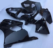 Kit de carenagem molde injeção para kawasaki ninja zx6r 636, 09, 10, 11, 12, zx, 6r 2009, 2010, e 2012, cor preta 2024 - compre barato