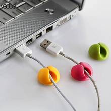 10Pcs/lot Cable Clip Desk Organiser Wire Cord Lead Holder Organizer Office Desktop Table Supplies Accessories Office Supplies 2024 - buy cheap