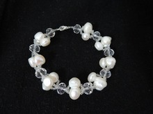 100% nature fresh-water pearl bracelet with nice clasp 2024 - buy cheap