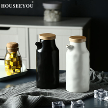 Ceramic Japanese-Style Household Oil Bottle Leak-Proof Kitchen Vinegar Olive Dispenser Bottle Seasoning Oil Pot Kitchen Supplies 2024 - buy cheap
