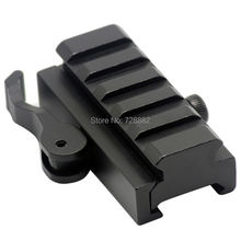 Tactical QD Quick Release Detach 5 Slot Quick Release Weaver Rail Mount Fit 20mm Picatinny Weaver Rail Hunting Accessories 2024 - buy cheap