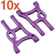 Wholesale 10Pairs/Lot HSP Upgrade Parts 1/10 102019 Front Lower Suspension Arm 02161 CNC For 1:10 R/C Model Car 94102 SONIC 2024 - buy cheap