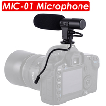 Microfone para câmera digital, com gravação de 3.5mm, estéreo para canon nikon pentax olympus 2024 - compre barato