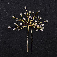 Vintage Gold Red Crystal Hair Jewelry For Women Bridal Hair Pins Clips Handmade Hair Ornaments Headpiece Tiara Wedding Accessori 2024 - buy cheap