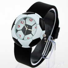 Fashion Watch 1pcs White Black Football Style Silicone Strap Lady Men Lady Boy Girl Quartz Wristwatch Gift children boy watches 2024 - buy cheap