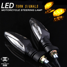 Luz LED intermitente para motocicleta, fabricante lateral para Harley, Honda, Yamaha, Kawasaki, Suzuki, 2 uds. 2024 - compra barato