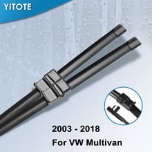 Cuchillas de limpiaparabrisas YITOTE para Volkswagen VW Multivan, brazos de pines laterales/brazos de botón pulsador de 2003 a 2017 2024 - compra barato