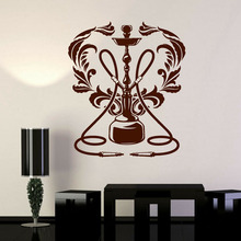Виниловая наклейка на стену для кальяна, Клубные наклейки на окна, Виниловая наклейка на стену с логотипом наклейка стоп курение, художественная роспись для дома, гостиной, декор N168 2024 - купить недорого